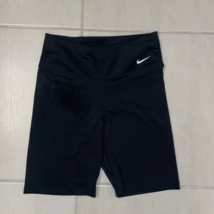 Nike black high waisted bike shorts